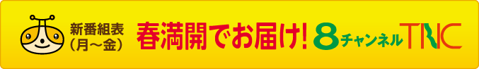 新番組表（月～金）8チャンネル