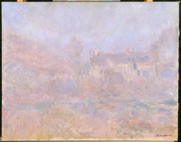 クロード・モネ《霧に煙るファレーズの家》 1885年